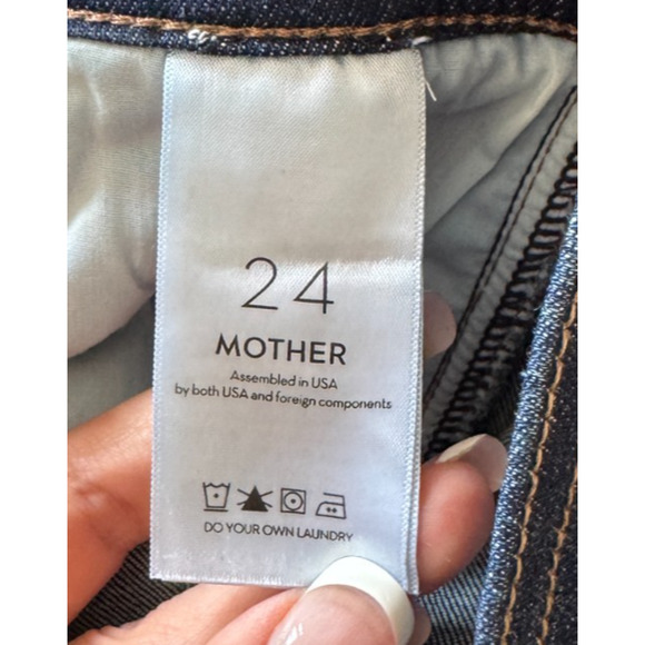 MOTHER The High-Waisted Smokin' Double-Welt Heel Jeans Flared Stretch, 24 - Picture 12 of 14